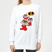 Image of Incredibles 2 Jack Jack Poses Women's Sweatshirt - White - S - White