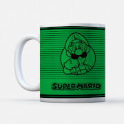 Nintendo Super Mario Luigi Retro Line Art Colour Mug nintendo kopen in de aanbieding