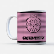 Nintendo Super Mario Princess Peach Retro Line Art Colour Mug nintendo kopen in de aanbieding