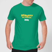 Plain Lazy Scruffy On Purpose Mens T Shirt Kelly Green S plain lazy kopen in de aanbieding