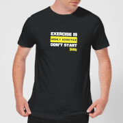 Plain Lazy Exercise Is Highly Addictive Mens T Shirt Black Xxl plain lazy kopen in de aanbieding