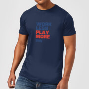 Plain Lazy Work Less Play More Mens T Shirt Navy L plain lazy kopen in de aanbieding Plain Lazy Work Less Play More Mens T Shirt Navy L plain lazy kopen in de aanbieding