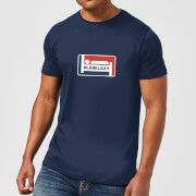 Image of Plain Lazy Logo Print Men's T-Shirt - Navy - S - Navy
