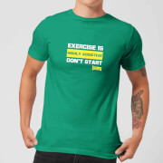 Plain Lazy Exercise Is Highly Addictive Mens T Shirt Kelly Green Xl plain lazy kopen in de aanbieding