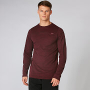 Myprotein Aero Knit Long Sleeve T Shirt Oxblood Marl myprotein kopen in de aanbieding