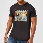 Friends Retro Character Shot Mens T Shirt Black Xxl friends kopen in de aanbieding