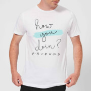Image of Friends How You Doin? Men's T-Shirt - White - S - White