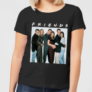 Image of Friends Group Shot Women's T-Shirt - Black - S - Black