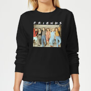 Friends Retro Character Shot Womens Sweatshirt Black L friends kopen in de aanbieding