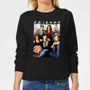 Friends Vintage Character Shot Womens Sweatshirt Black Xxl friends kopen in de aanbieding