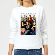 Friends Vintage Character Shot Womens Sweatshirt White Xxl friends kopen in de aanbieding