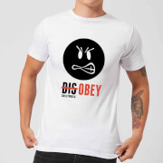 Smiley World Slogan Disobey Mens T Shirt White Xxl smiley world slogan kopen in de aanbieding