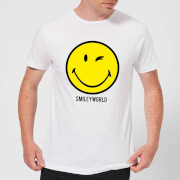 Image of Smiley World Large Yellow Smiley Men's T-Shirt - White - S - White