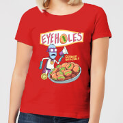 T-Shirt Femme Eyeholes Rick et Morty - Rouge - L - Rouge