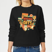 Tobias Fonseca Who Run The World? Cats. Women's Sweatshirt - Black - 5XL - Noir