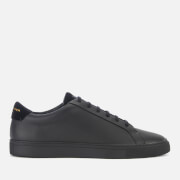 Image of Kurt Geiger London Men's Donnie Leather Cupsole Trainers - Black - UK 7 - Black