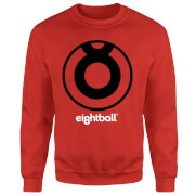 Ei8Htball Large Black Logo Sweatshirt Red L ei8htball kopen in de aanbieding