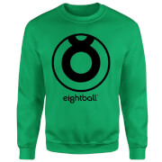 Ei8Htball Large Black Logo Sweatshirt Kelly Green Xxl ei8htball kopen in de aanbieding