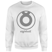 Ei8Htball Large Grey Logo Sweatshirt White L ei8htball kopen in de aanbieding