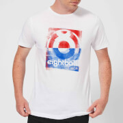 Ei8Htball Messy Stencil Logo Mens T Shirt White 4Xl ei8htball kopen in de aanbieding