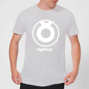 Ei8Htball Large White Logo Mens T Shirt Grey 4Xl ei8htball kopen in de aanbieding