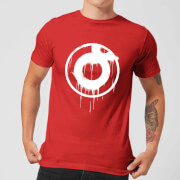 Ei8Htball Spray Paint Logo White Print Mens T Shirt Red M ei8htball kopen in de aanbieding