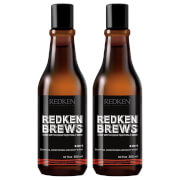 Duo de shampooings 3-en-1 pour homme Redken Brews
