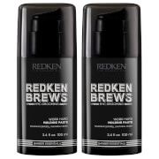 Duo de pâtes de modelage pour homme Work Hard Redken Brews