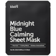 Masque tissu apaisant Midnight Blue Calming Sheet Mask Dear, Klairs 25 ml