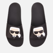 Image of Karl Lagerfeld Men's Kondo Karl Ikonik Slide Sandals - Black - UK 6