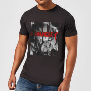 Chucky Typographic Mens T Shirt Black M chucky kopen in de aanbieding