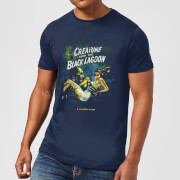 Universal Monsters Creature From The Black Lagoon Vintage Poster Mens T Shirt Navy S universal monsters kopen in de aanbieding