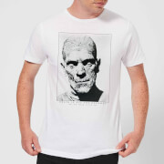 Universal Monsters The Mummy Portrait Mens T Shirt White L universal monsters kopen in de aanbieding