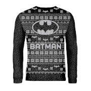 Dc Zavvi Exclusive Batman Knitted Christmas Jumper Black L dc kopen in de aanbieding