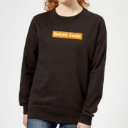 Hollow Inside Women's Sweatshirt - Black - 5XL - Noir