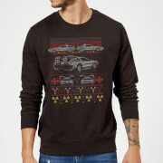 Pull de Noël Homme Retour vers le Futur - Noir - XL - Noir