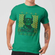 Universal Monsters Frankenstein Christmas Mens T Shirt Kelly Green S universal monsters kopen in de aanbieding