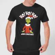 The Grinch Ho Ho Ho Smile Mens Christmas T Shirt Black Xl the grinch kopen in de aanbieding