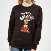 The Grinch Dont Be A Womens Christmas Sweatshirt Black L the grinch kopen in de aanbieding