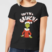 The Grinch Dont Be A Womens Christmas T Shirt Black M the grinch kopen in de aanbieding