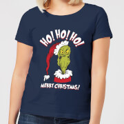The Grinch Ho Ho Ho Womens Christmas T Shirt Navy S the grinch kopen in de aanbieding
