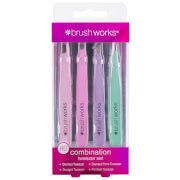 Brushworks Hd Combination Tweezer Set Pastels brushworks kopen in de aanbieding