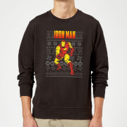 Marvel Avengers Classic Iron Man Christmas Sweatshirt - Black - 5XL - Black Marvel Avengers Classic Iron Man Christmas Sweatshirt - Black - 5XL - Black