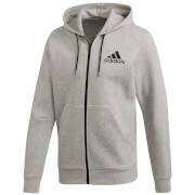 Adidas Mens Doubleknit Logo Hoody Grey S adidas kopen in de aanbieding