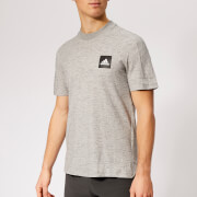 Adidas Mens Id Box Logo 3 Stripe Short Sleeve T Shirt Grey Heather Xl adidas kopen in de aanbieding