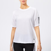 Adidas Womens Must Haves 3 Stripes Short Sleeve T Shirt White L adidas kopen in de aanbieding