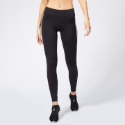 adidas Women's Believe This Solid 3 Stripes Tights - Black - L - Black