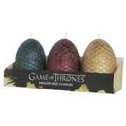 Bougies Sculptées Oeufs de Dragons - Game of Thrones (lot de 3)