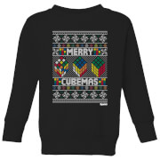 Pull de Noël Homme Rubiks Merry Cubemas - Noir - 3-4 ans - Noir