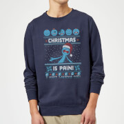 Pull de Noël Homme Rick et Morty - Mr Meeseeks Pain - Bleu Marine - XXL - Navy